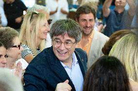 Puigdemont at the 5th anniversary of Junts - Prats-de-Mollo-la-Preste