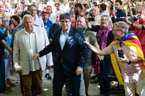 Puigdemont at the 5th anniversary of Junts - Prats-de-Mollo-la-Preste