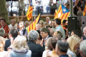 Puigdemont at the 5th anniversary of Junts - Prats-de-Mollo-la-Preste