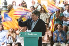 Puigdemont at the 5th anniversary of Junts - Prats-de-Mollo-la-Preste