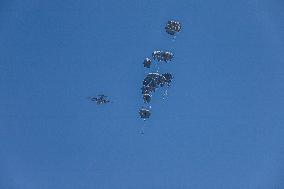 Humanitarian Aid Relief with Beginning of Airdrop Operations - Gaza