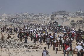 Humanitarian Aid Relief with Beginning of Airdrop Operations - Gaza