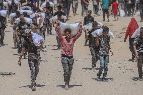 Humanitarian Aid Relief with Beginning of Airdrop Operations - Gaza