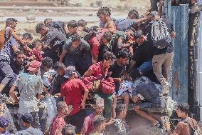 Humanitarian Aid Relief with Beginning of Airdrop Operations - Gaza
