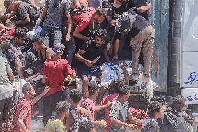 Humanitarian Aid Relief with Beginning of Airdrop Operations - Gaza