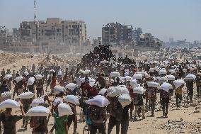 Humanitarian Aid Relief with Beginning of Airdrop Operations - Gaza