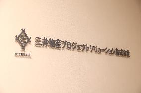 Mitsui & Co. Project Solutions signboard and logo