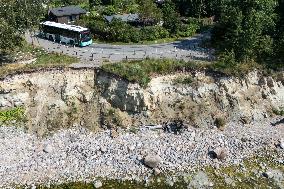 Coastal erosion