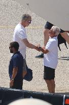 King Felipe Embarks With The Rest Of The Crew On Board The Aifos