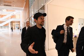 Telegram CEO Pavel Durov Leaves the Paris Criminal Court  - France