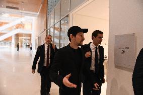Telegram CEO Pavel Durov Leaves the Paris Criminal Court  - France