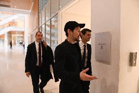 Telegram CEO Pavel Durov Leaves the Paris Criminal Court  - France
