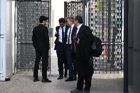Telegram CEO Pavel Durov Leaves the Paris Criminal Court  - France