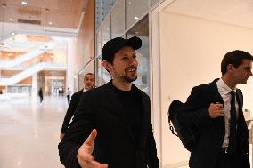 Telegram CEO Pavel Durov Leaves the Paris Criminal Court  - France