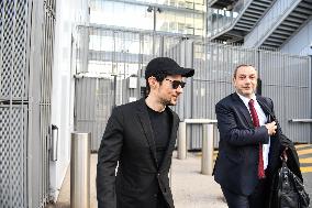 Telegram CEO Pavel Durov Leaves the Paris Criminal Court  - France