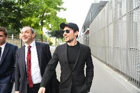 Telegram CEO Pavel Durov Leaves the Paris Criminal Court  - France