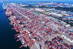 Qingdao Port Container Trade