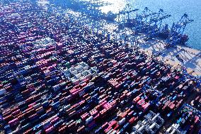 Qingdao Port Container Trade