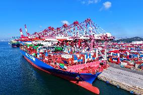 Qingdao Port Container Trade