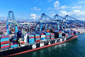 Qingdao Port Container Trade