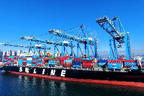 Qingdao Port Container Trade