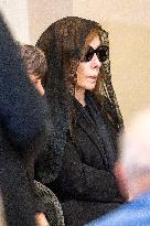 Rare Appearance Of Lebanese Singer Fayrouz At Her Son’s Funeral - Bikfaya