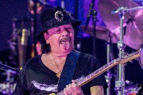 Santana performs at Botanical Nights - Spain