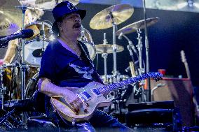 Santana performs at Botanical Nights - Spain