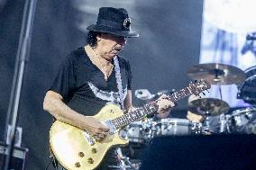 Santana performs at Botanical Nights - Spain