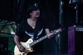 Santana performs at Botanical Nights - Spain