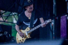 Santana performs at Botanical Nights - Spain