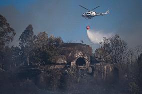 Situation 2 Declared for Active Fire in Salvaterra do Mino - Spain