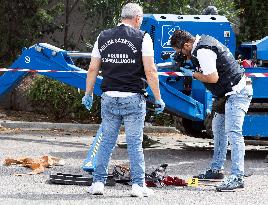 Pompeii Workplace Accident Injures Two in Mobile Basket - Italy