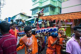 Devotees Carry Ganga Water in Pilgrimage - India