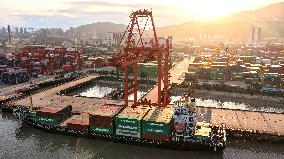 Qingzhou Container Terminal in Fuzhou