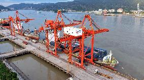 Qingzhou Container Terminal in Fuzhou