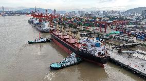 Qingzhou Container Terminal in Fuzhou