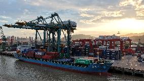 Qingzhou Container Terminal in Fuzhou
