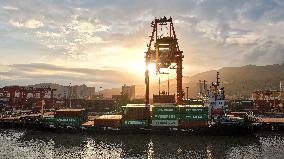 Qingzhou Container Terminal in Fuzhou