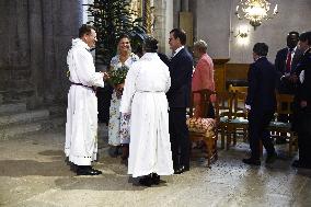 CROWN PRINCESS COUPLE VISBY CATHEDRAL