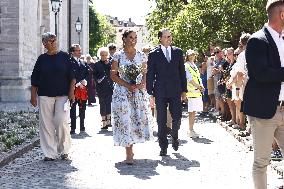 CROWN PRINCESS COUPLE VISBY CATHEDRAL