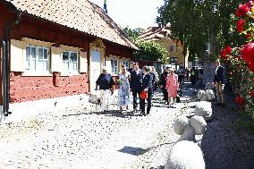 CROWN PRINCESS COUPLE VISBY CATHEDRAL