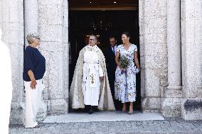 CROWN PRINCESS COUPLE VISBY CATHEDRAL