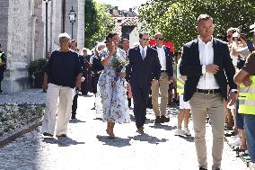 CROWN PRINCESS COUPLE VISBY CATHEDRAL