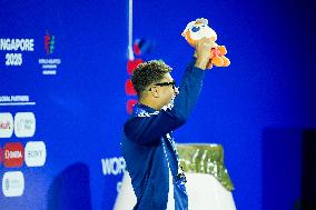Yohann Ndoye Brouard Wins Bronze in 100 m Backstroke at World Swimming Championships - Singapore