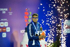Yohann Ndoye Brouard Wins Bronze in 100 m Backstroke at World Swimming Championships - Singapore