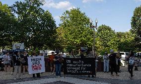 US Media Protest July 28 2025