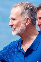 King Felipe First Day Of The 43Rd Sailing King s Cup - Spain