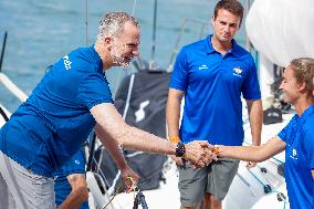 King Felipe First Day Of The 43Rd Sailing King s Cup - Spain