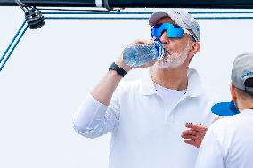 King Felipe First Day Of The 43Rd Sailing King s Cup - Spain